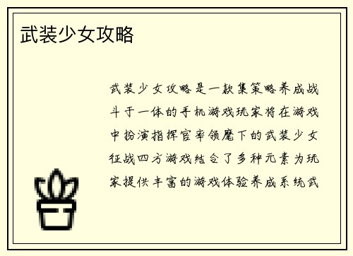 武装少女攻略